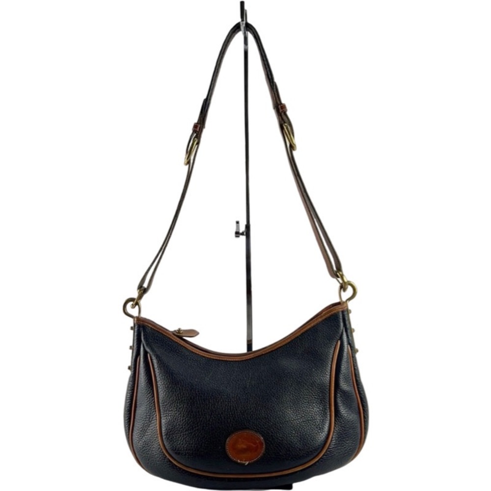 Dooney & Bourke Black and Brown Shoulder Bag